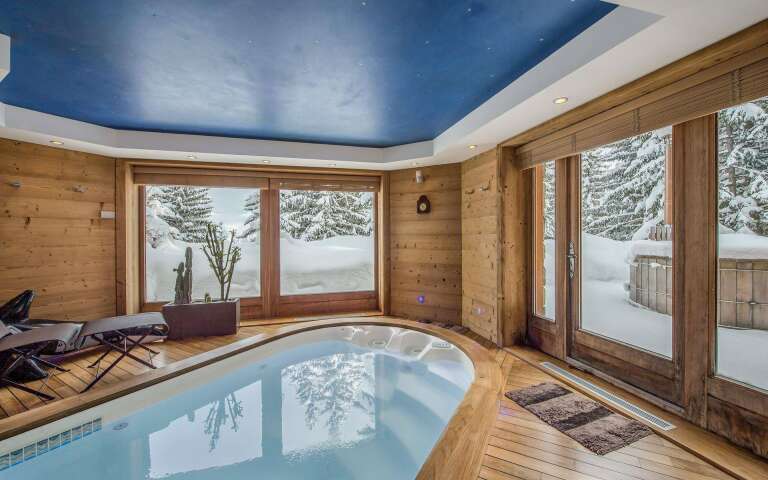 wellness area with heated pool