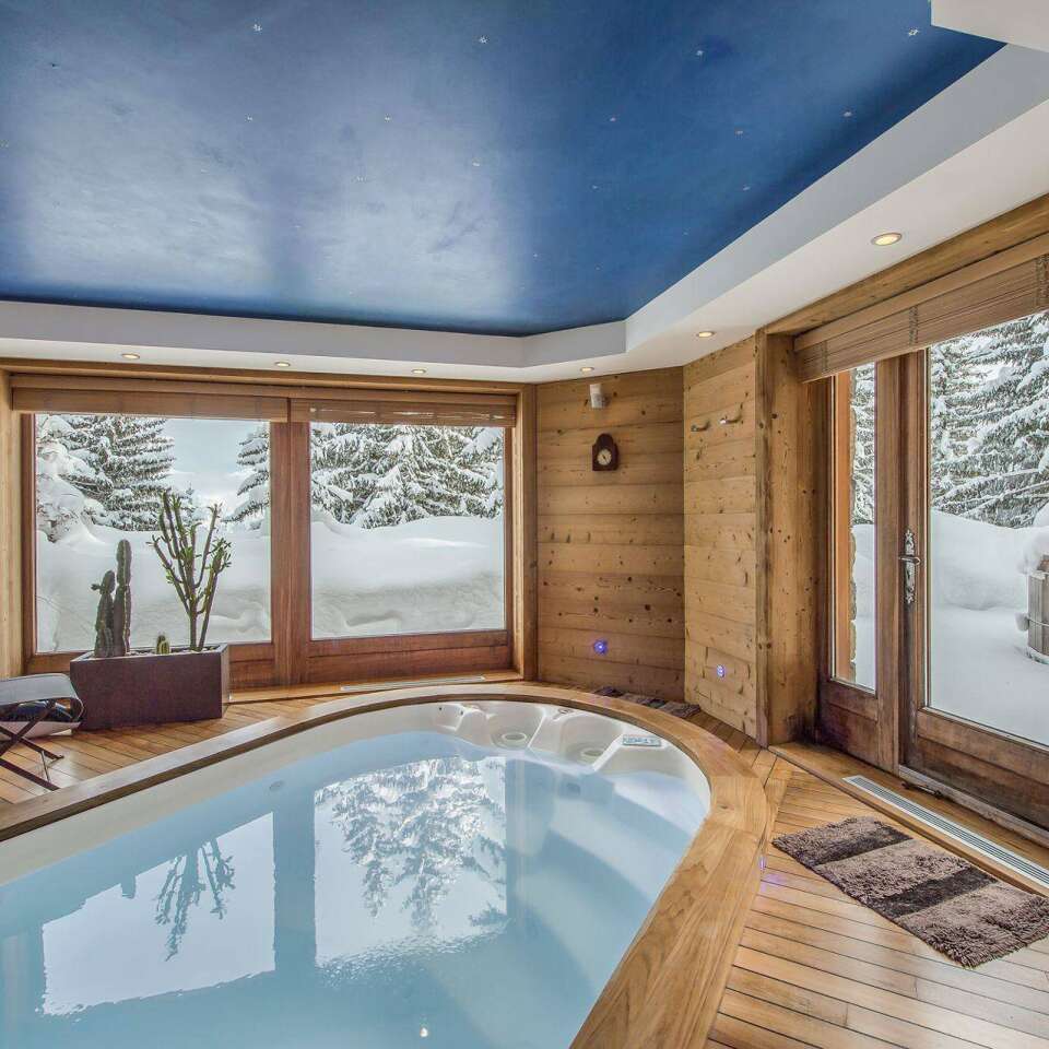 wellness area with heated pool