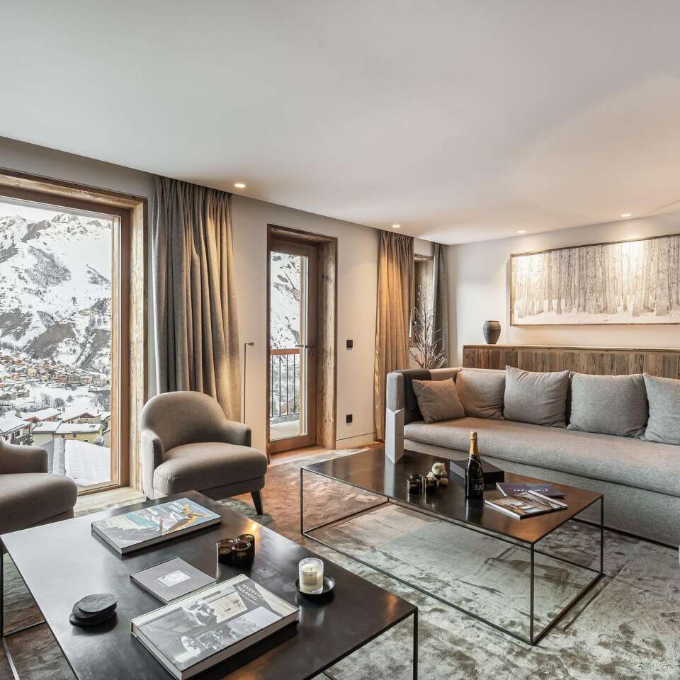 spacious living space with comfortable seating area