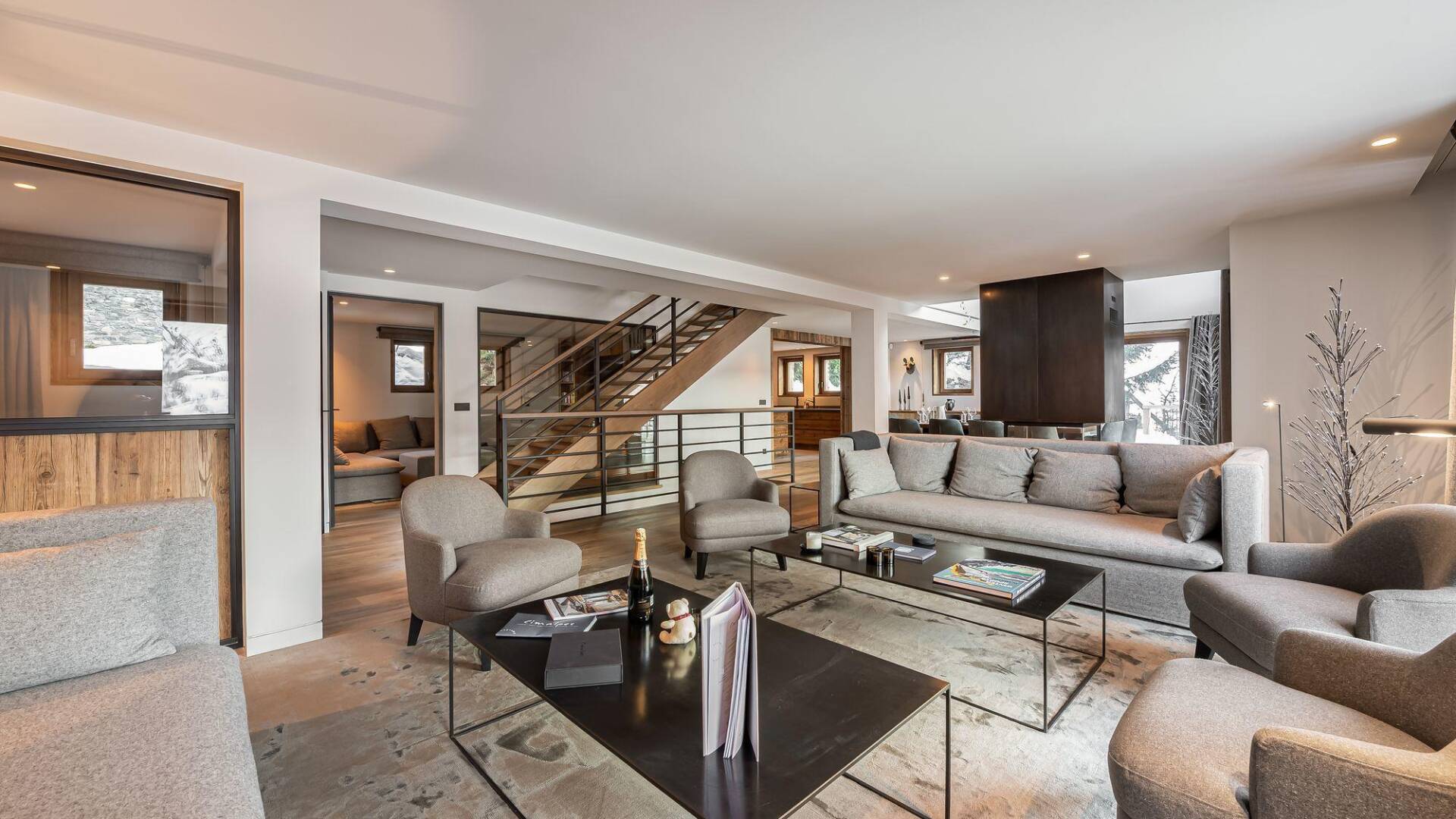 spacious living space with comfortable seating area