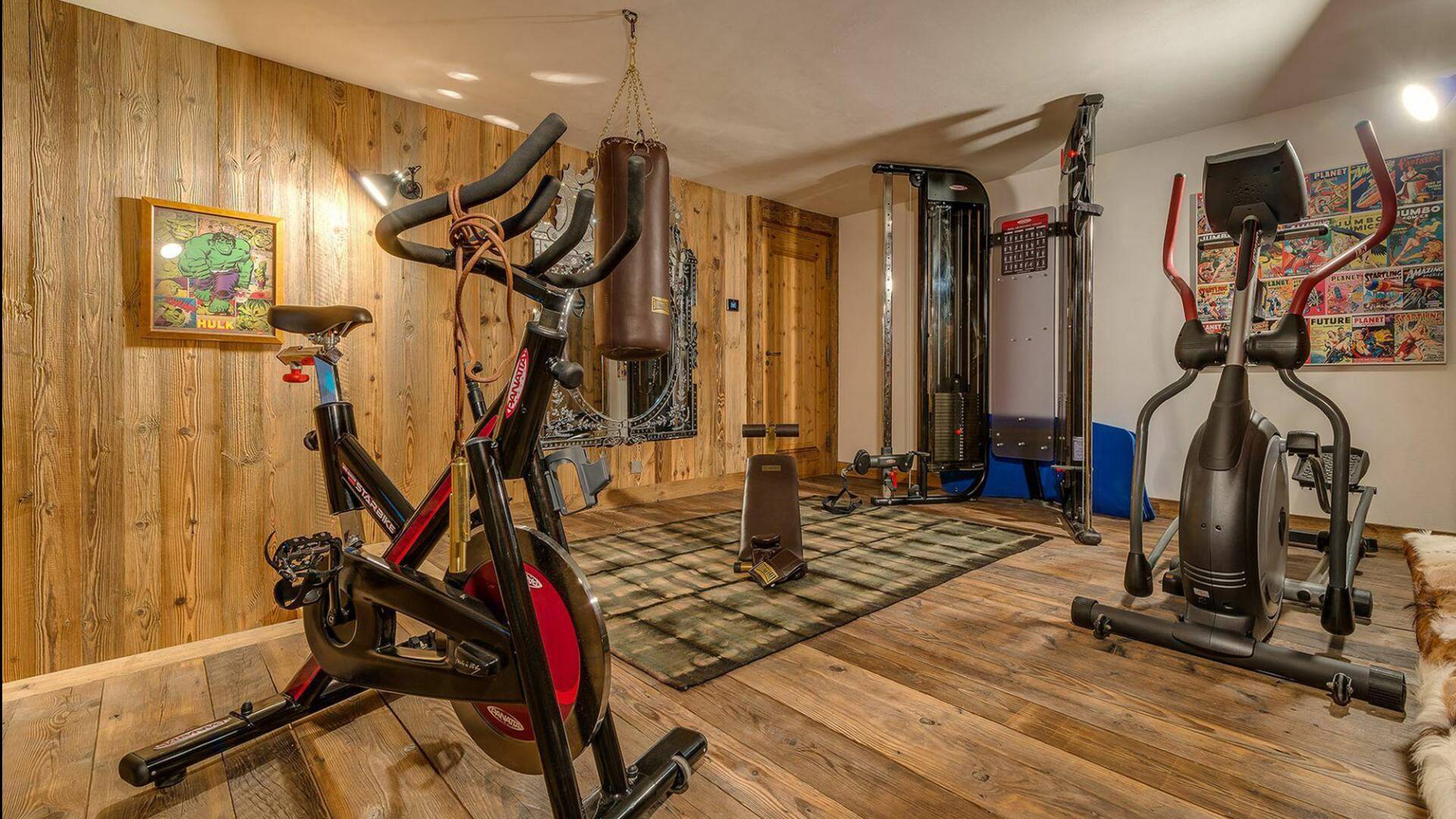 equipped gym 