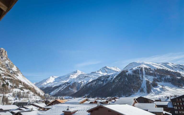 mountain views from terrace