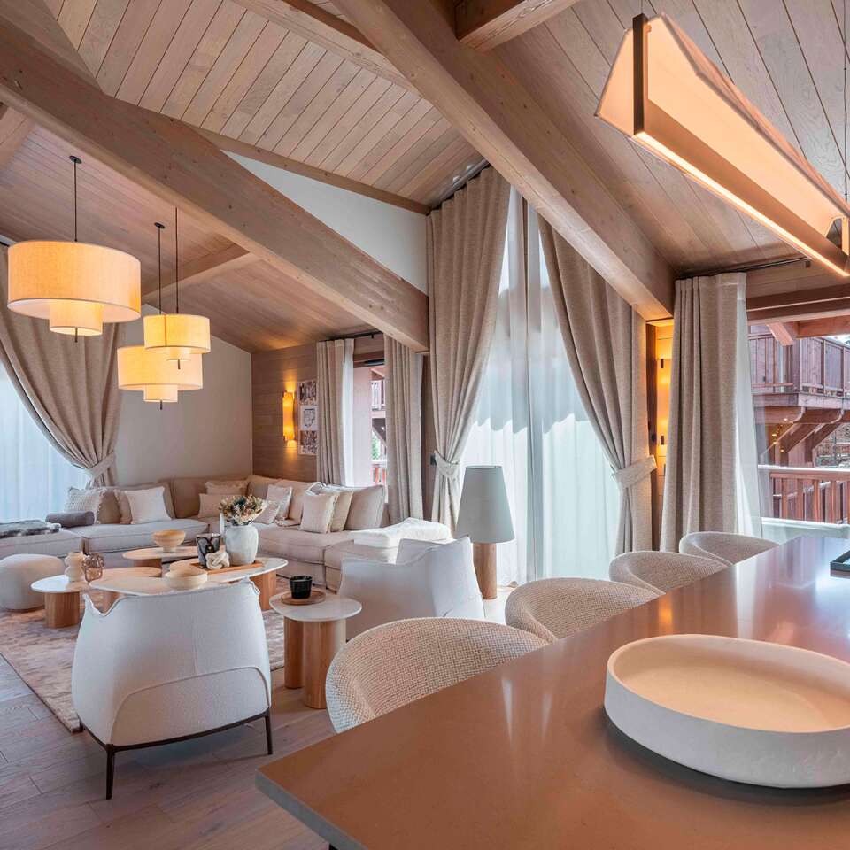 dining table in the living area