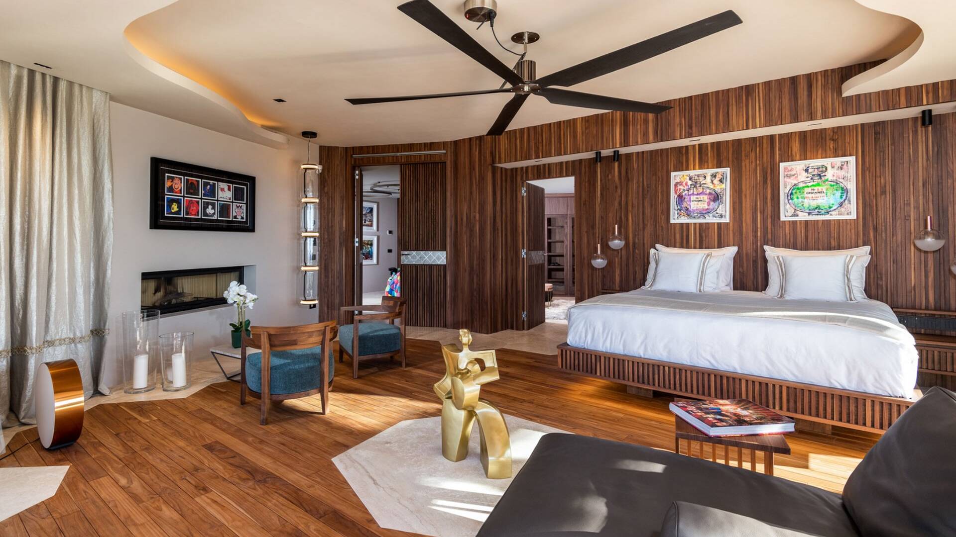 stylish master bedroom 