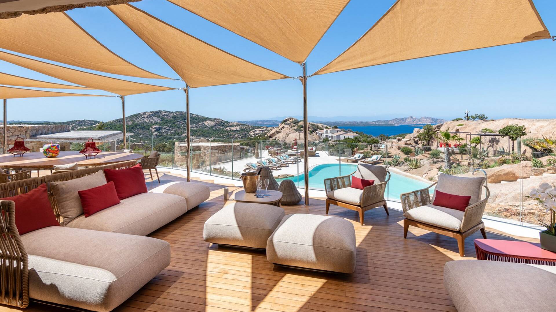 terrace with comfortable lounge area 