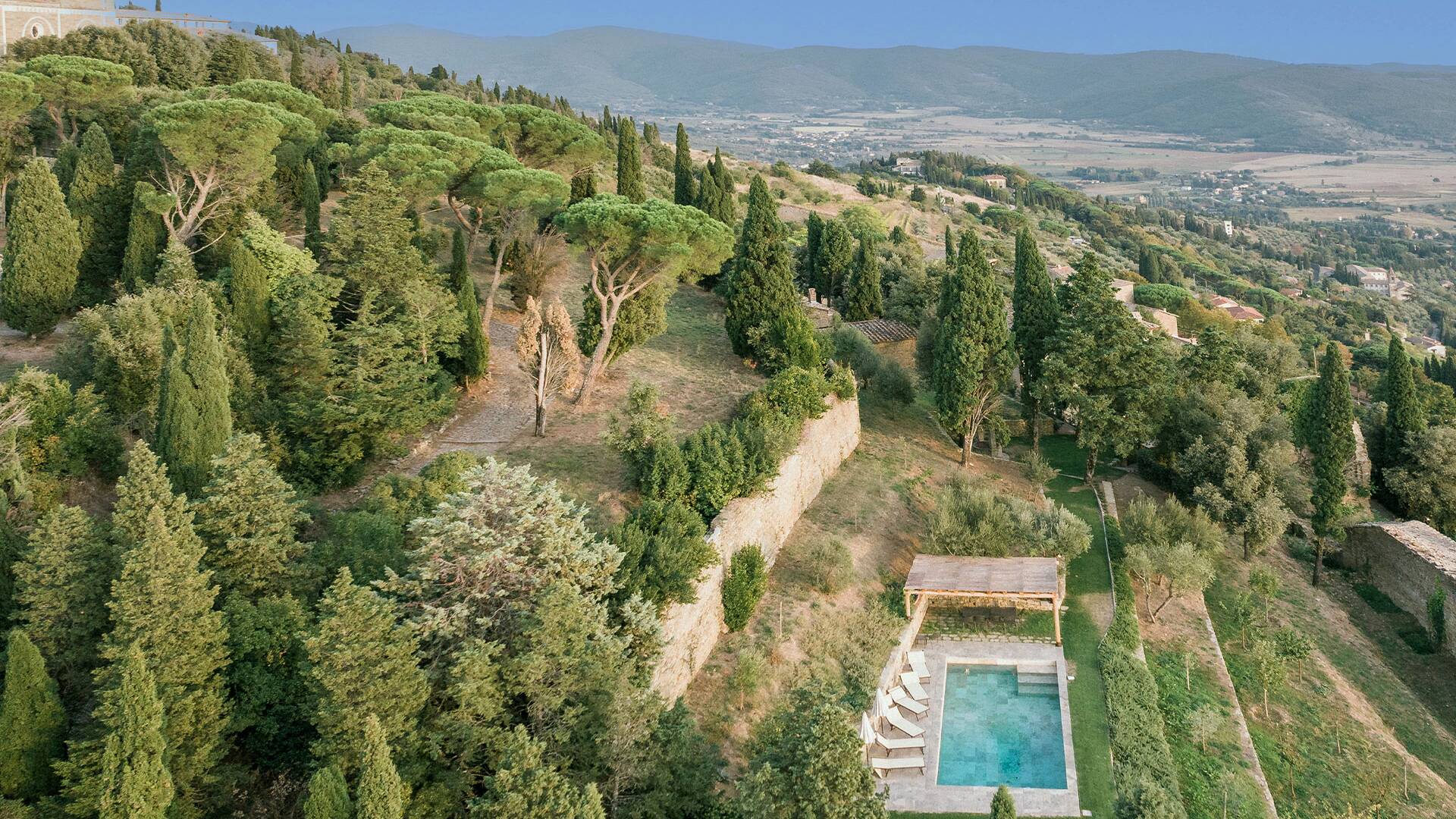 luxury villa Saveria, Cortona, Tuscany