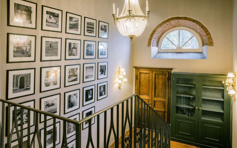 staircase leading to the first floor