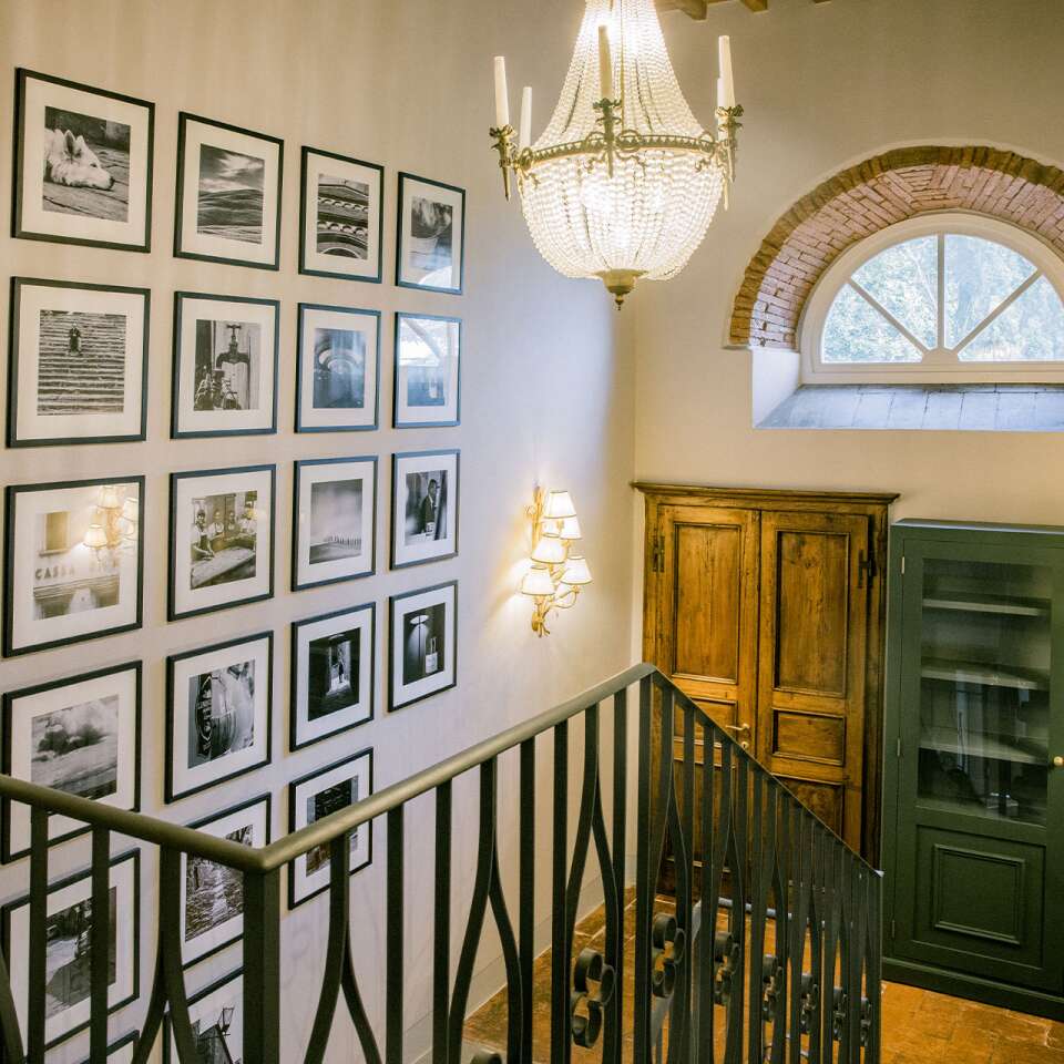 staircase leading to the first floor