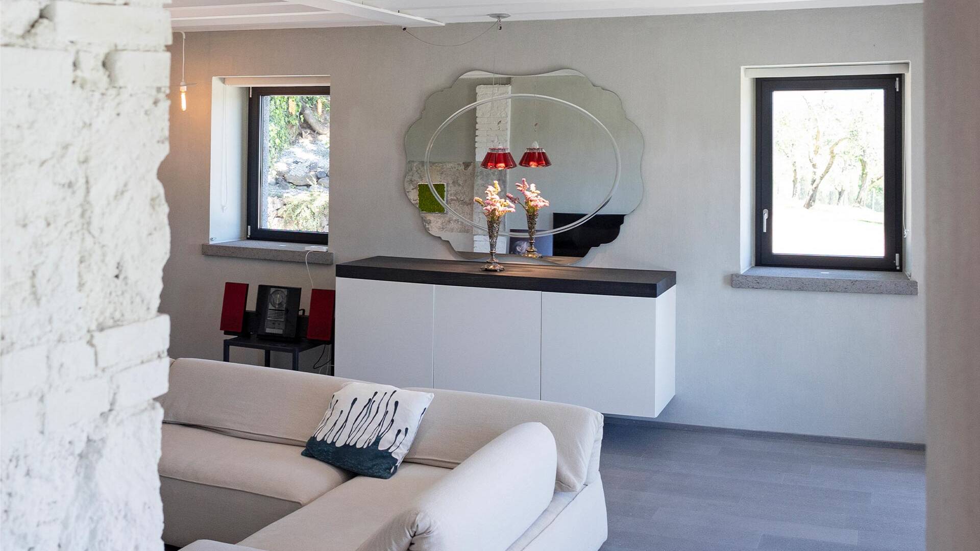 cinema room with hidden kitchenette