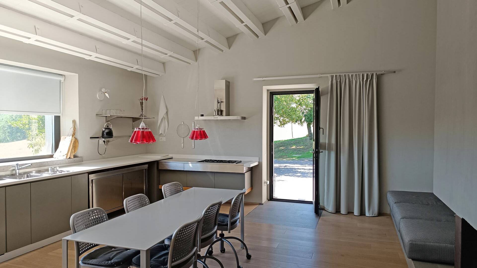 modern fully equipped kitchen 