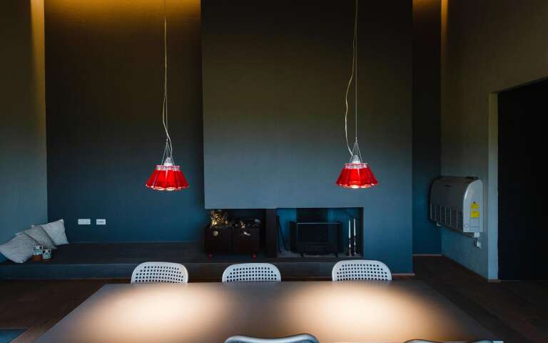 dining table and design lighting