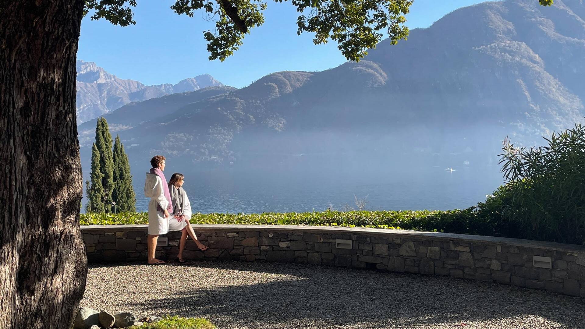 terrace over lake como 