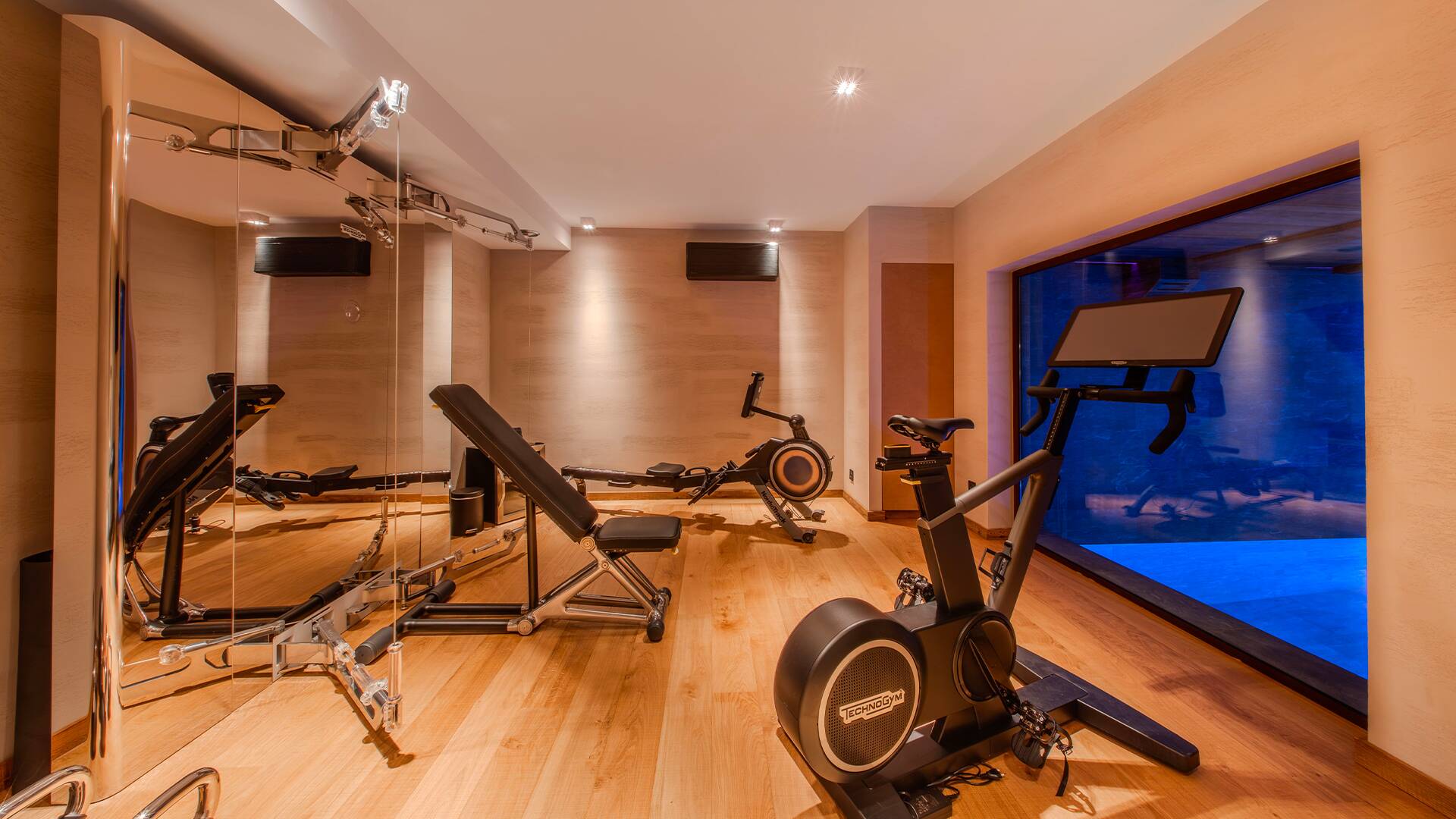 equipped gym 