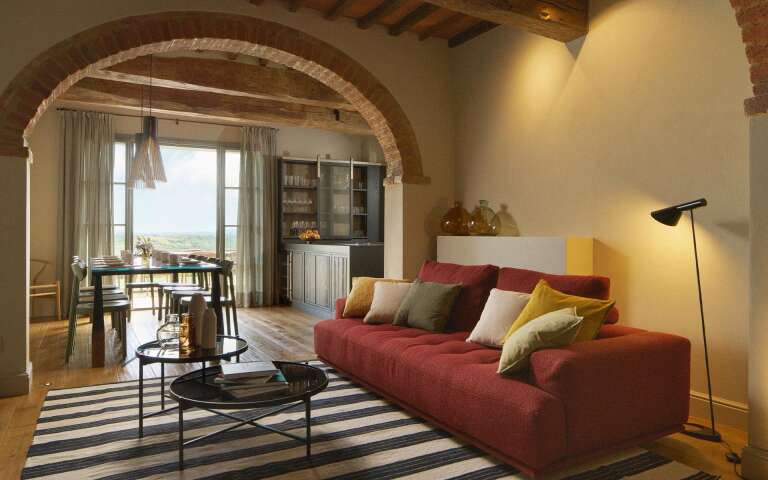 living room and dining room