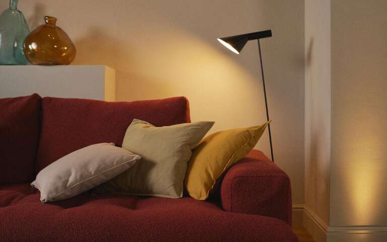comfortable sofa in the living room  