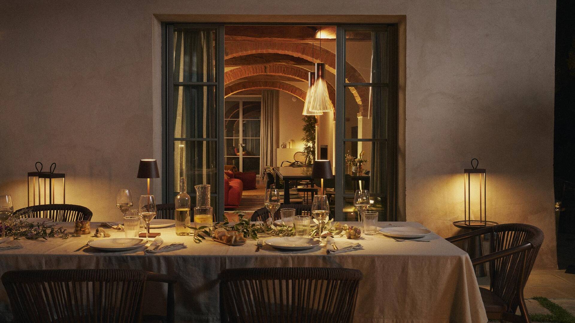 al fresco dining area