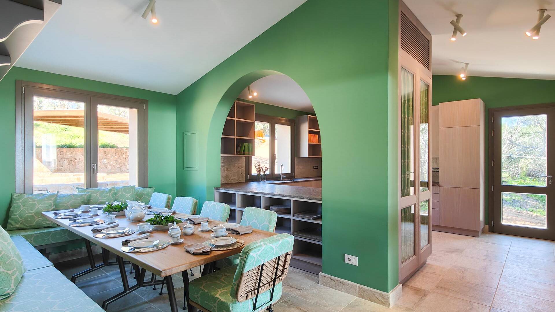 kitchen and dining table 