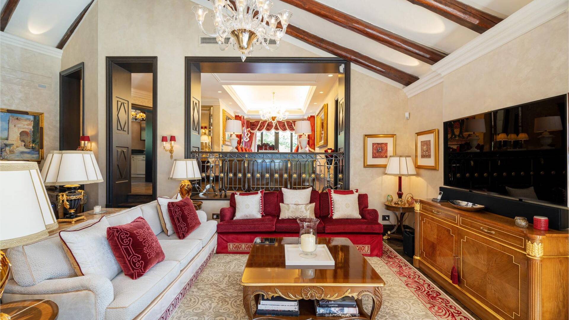 guest house, living room 