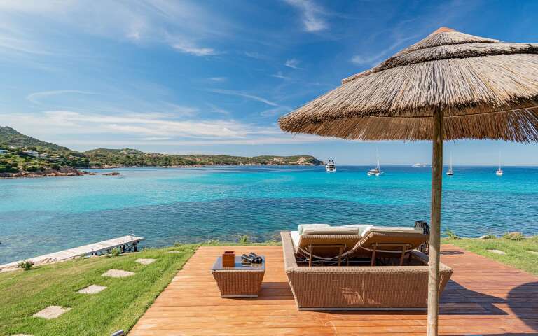 lounge area with seaview