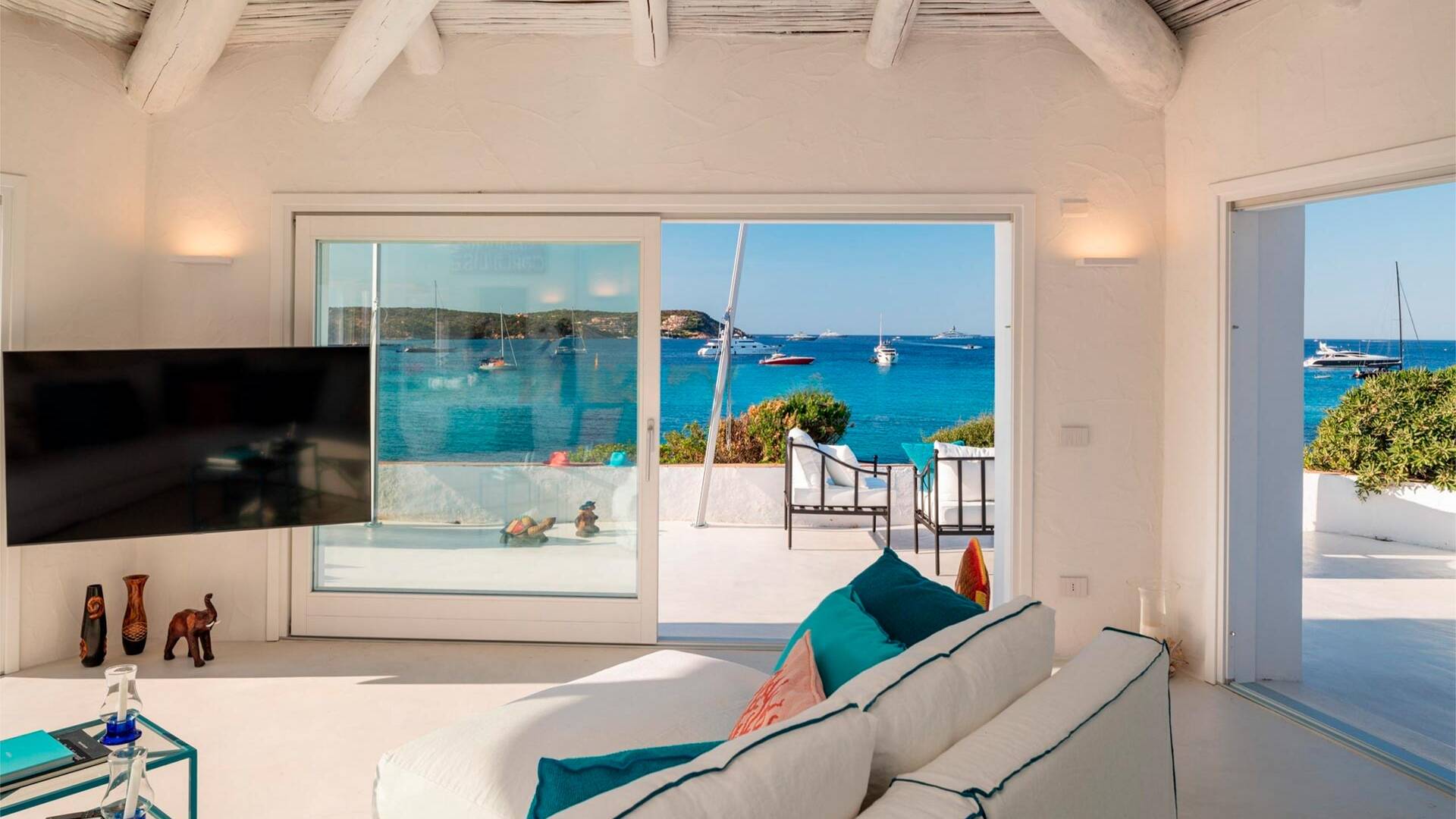 living room with seaview