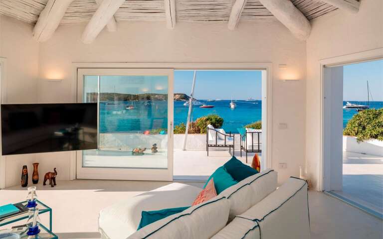 living room with seaview