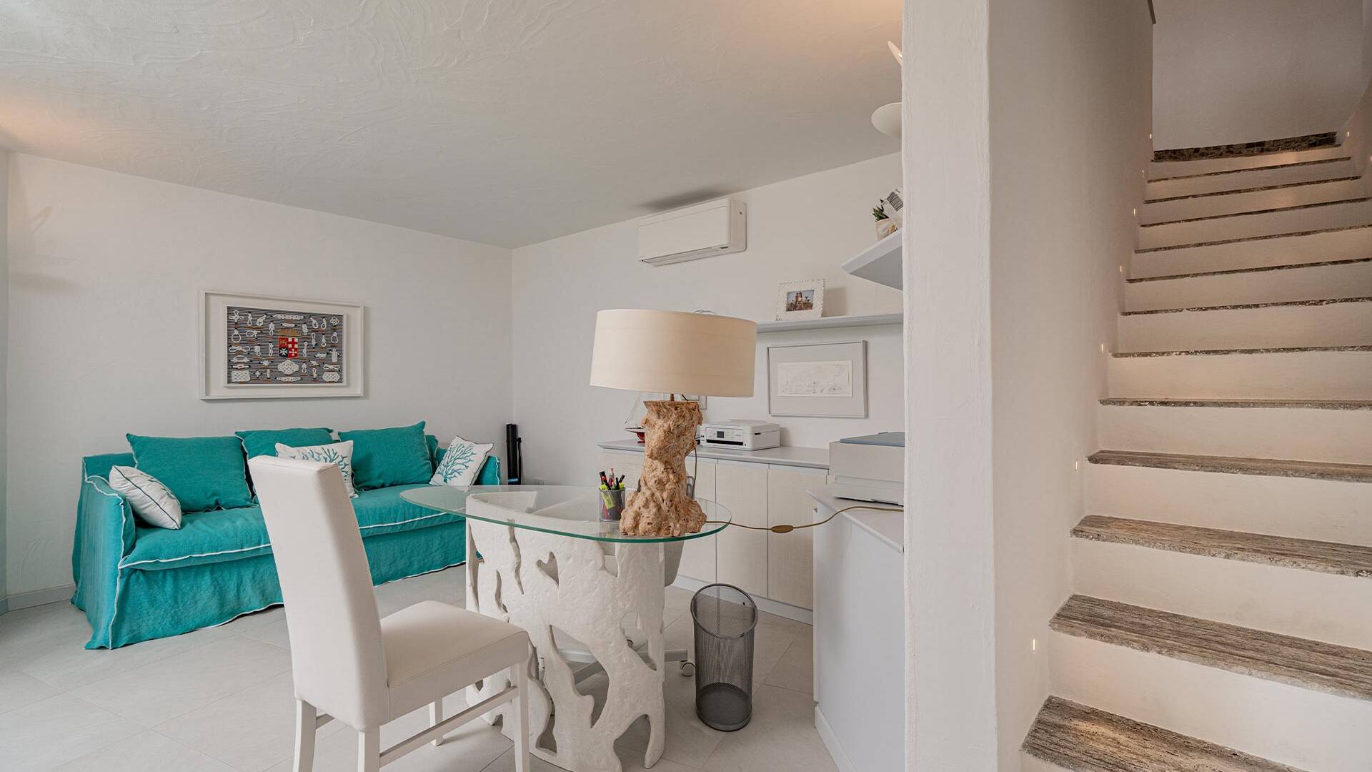 studio on the lower level with direct access to the garden 