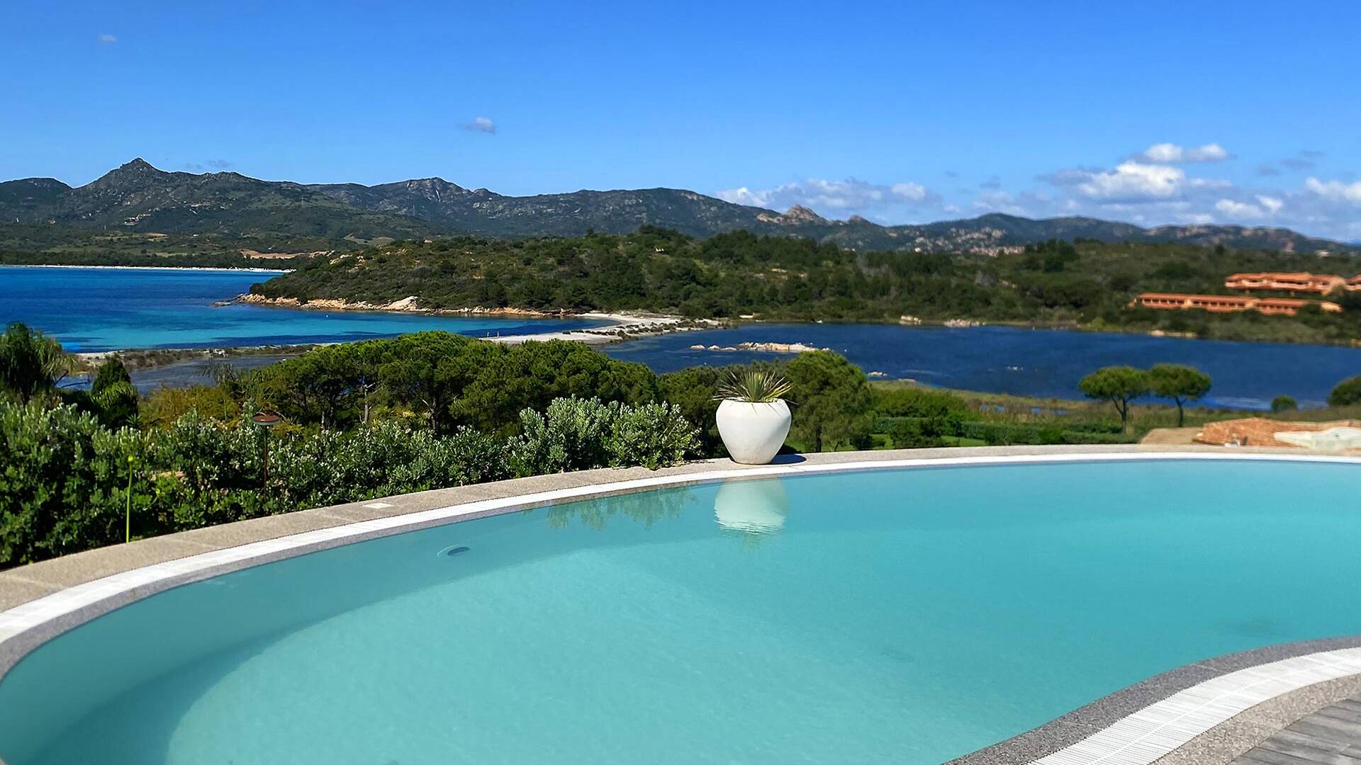 private pool with stunning seaview