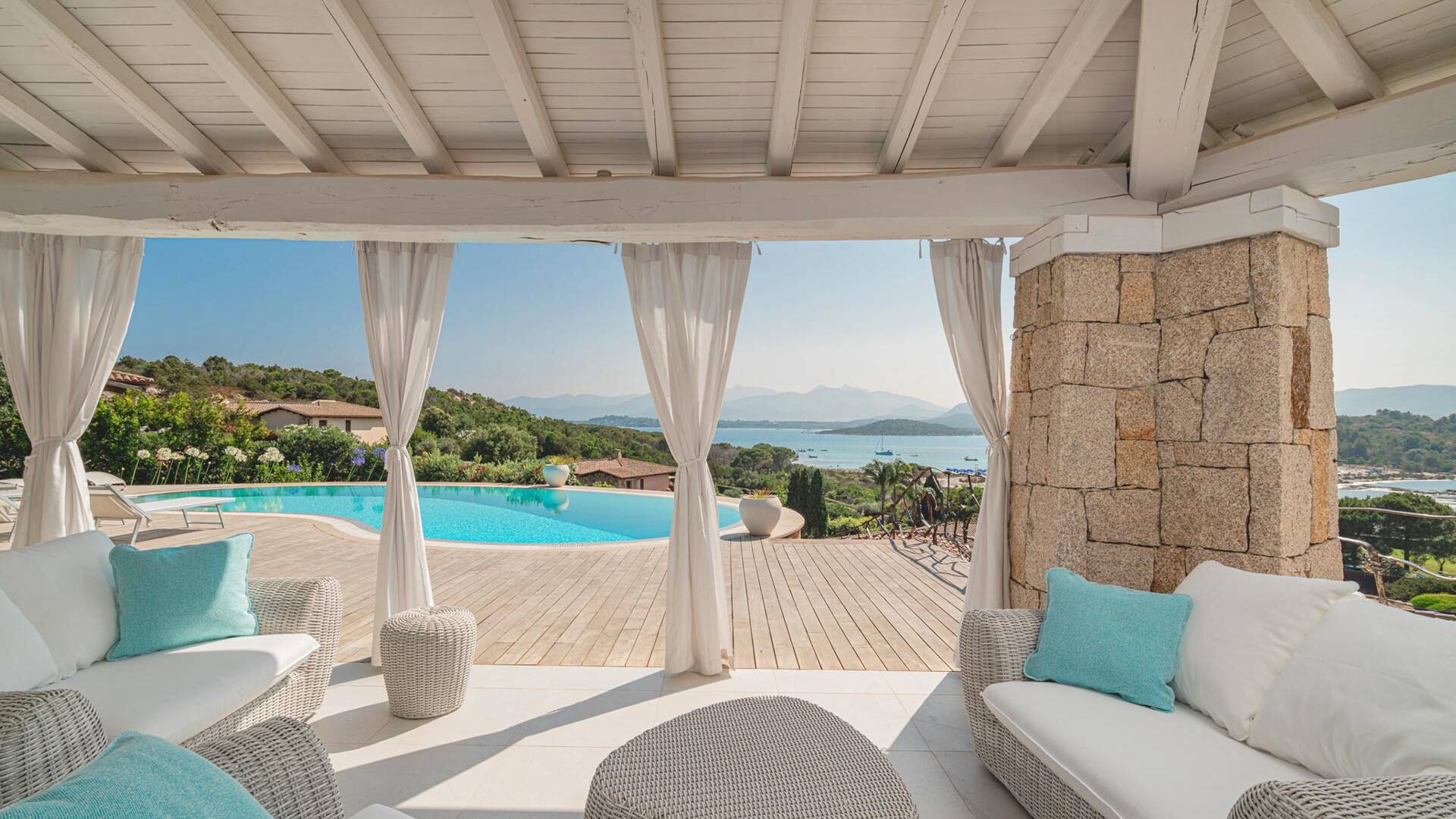 outdoor lounge area with comfortable sofas