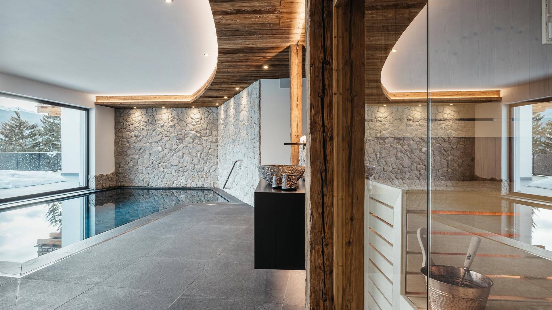 luxury Chalet Acanto Ri wellness area