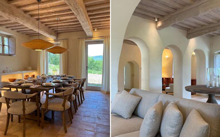 ground floor living room and dining room 