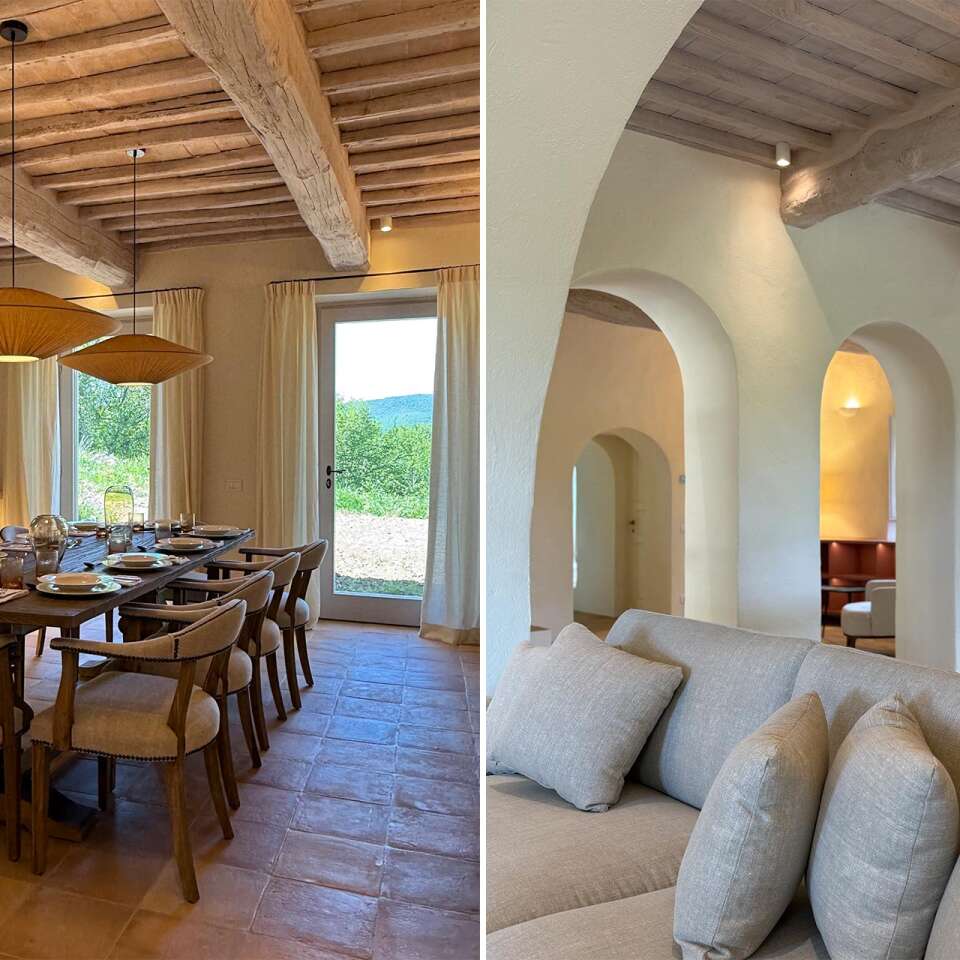 ground floor living room and dining room 