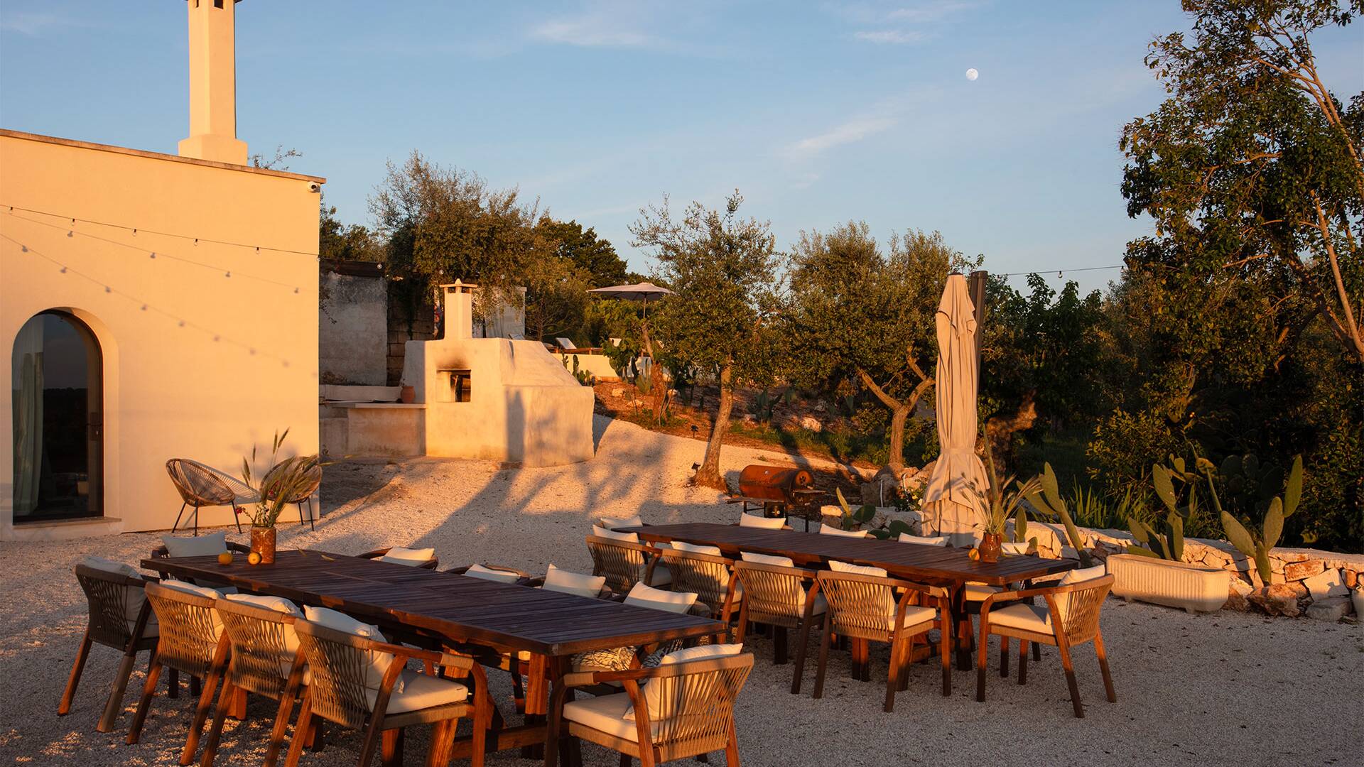 al fresco dining area