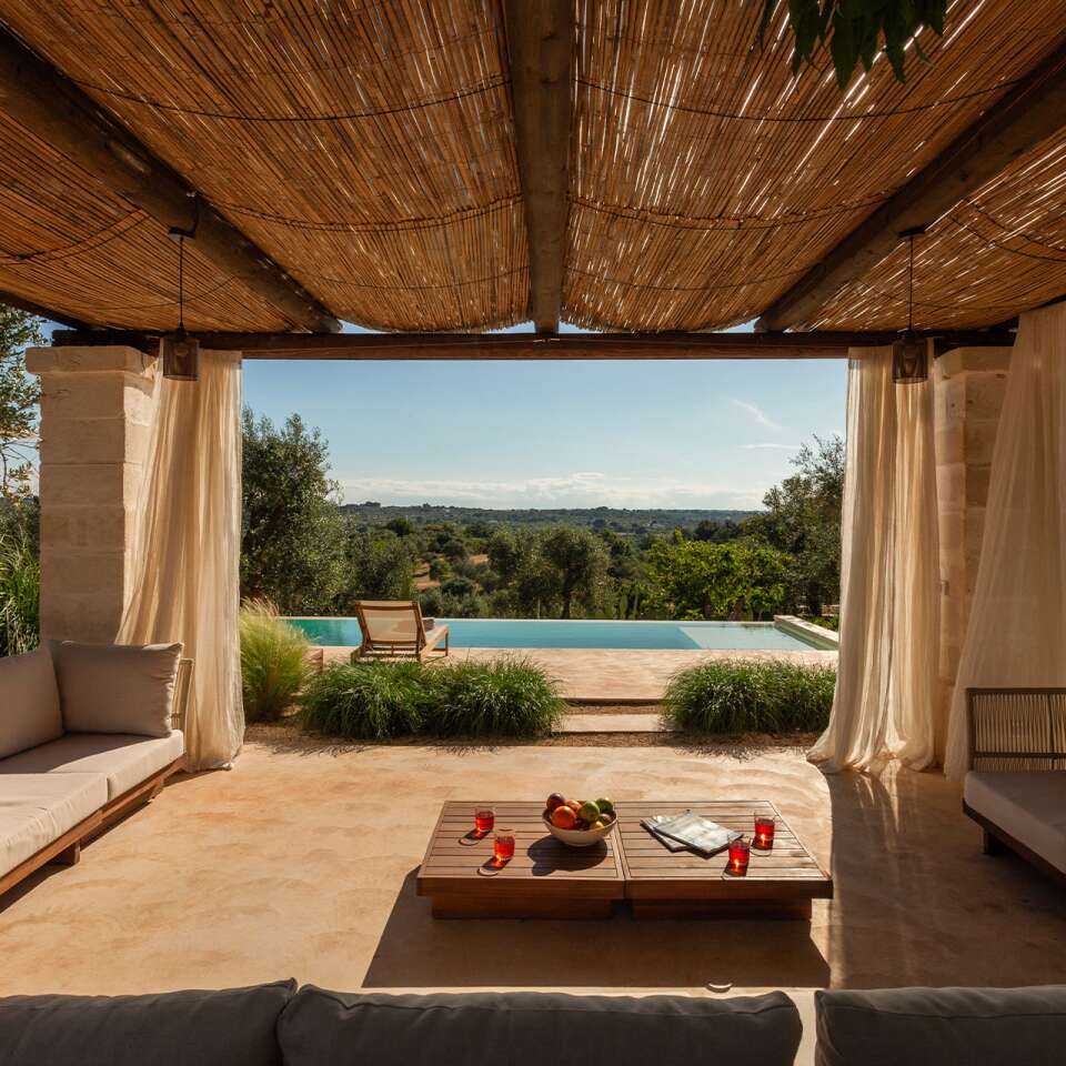 pool area with lounge space
