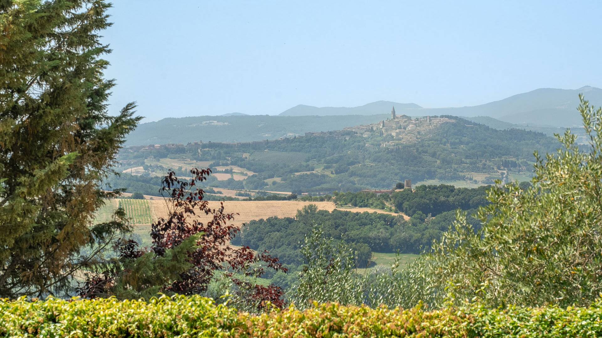 view overlooking Todi 