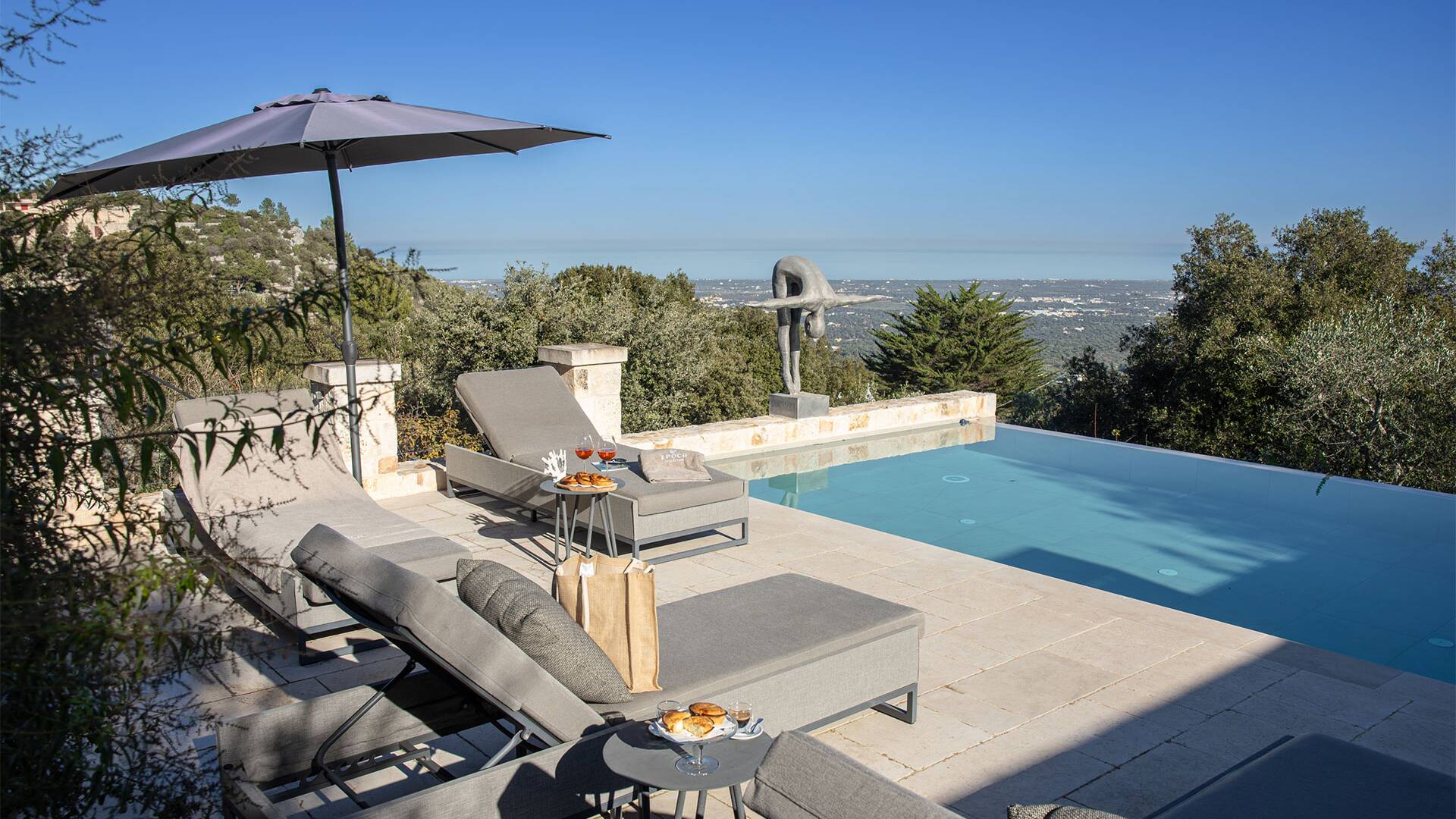 luxury villa Cantico near Alberobello with infinity pool