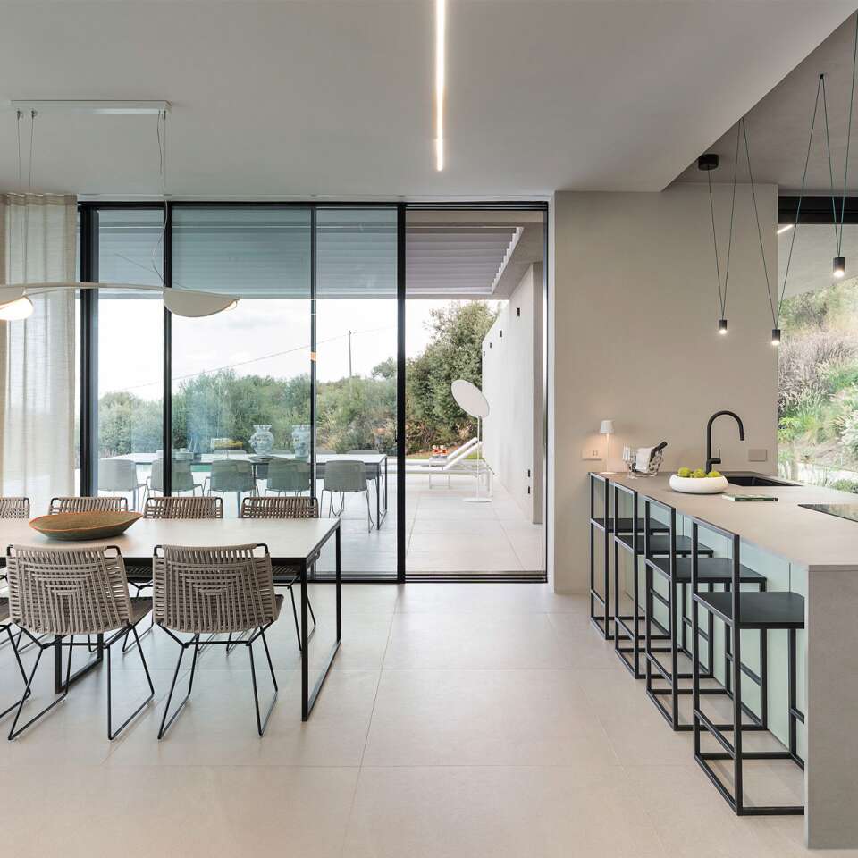 kitchen and dining table