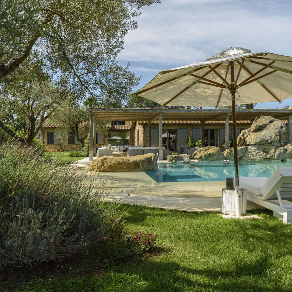 luxury villa Afrodite, swimming pool area