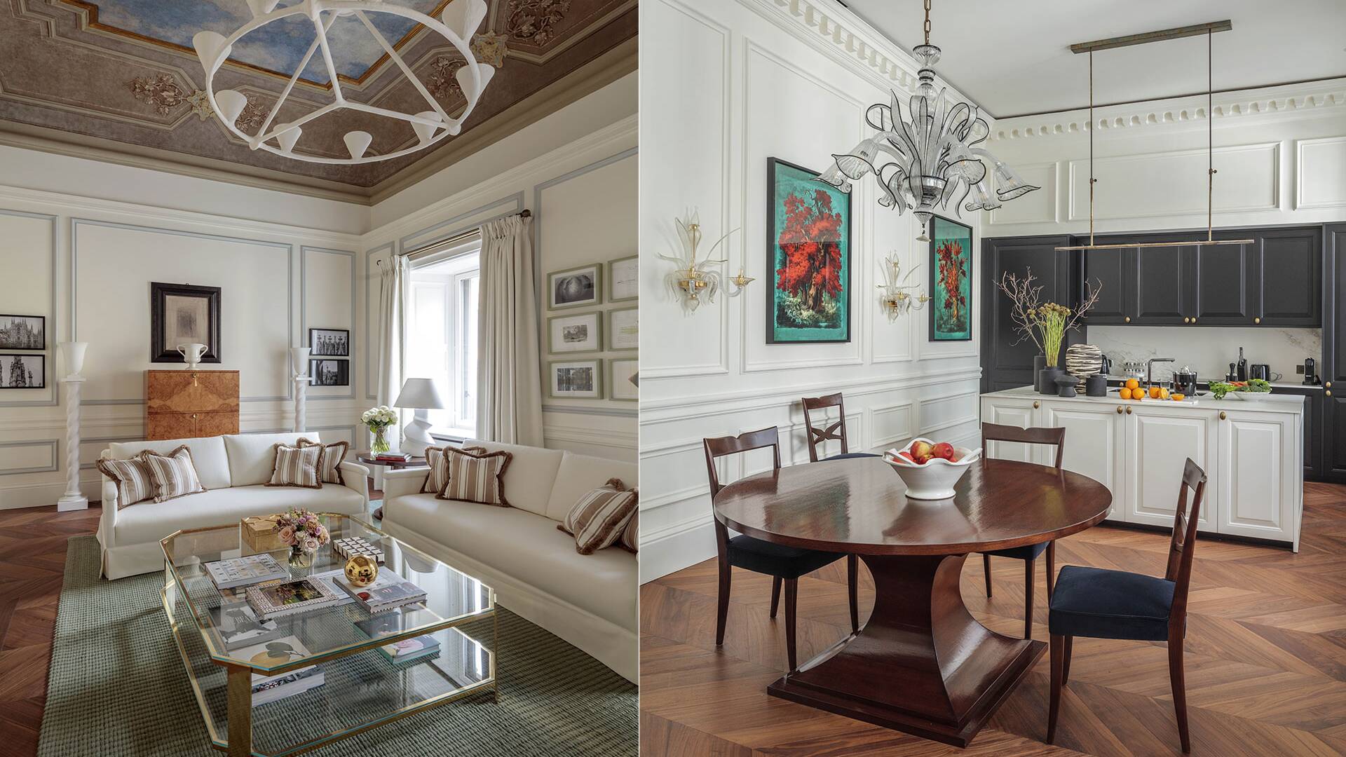 luxury two-bedroom apartment Milan