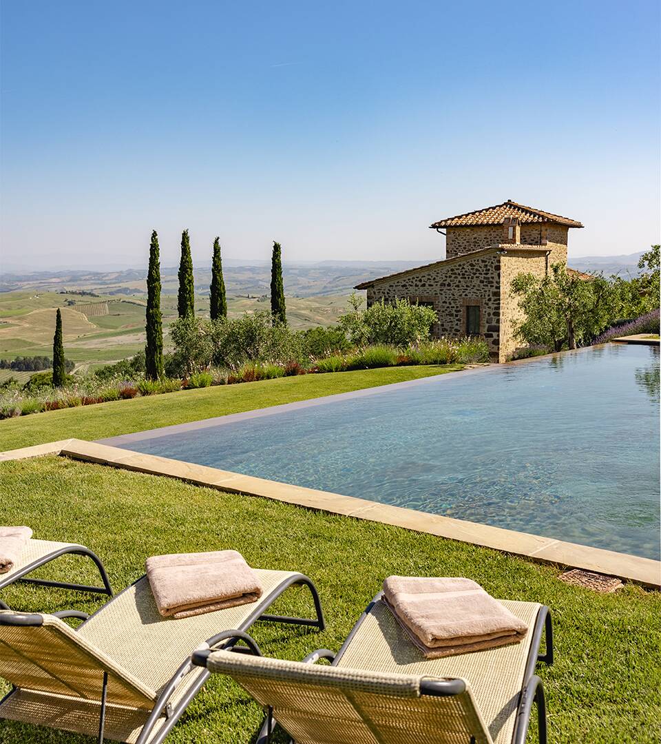 luxury Villa Brunello for weekly rental in Tuscany Montalcino area
