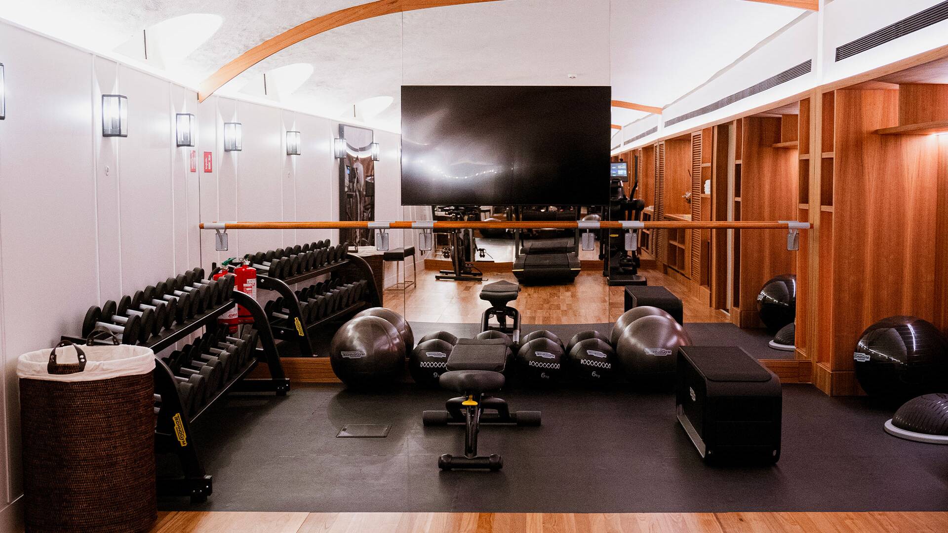 shared equipped gym