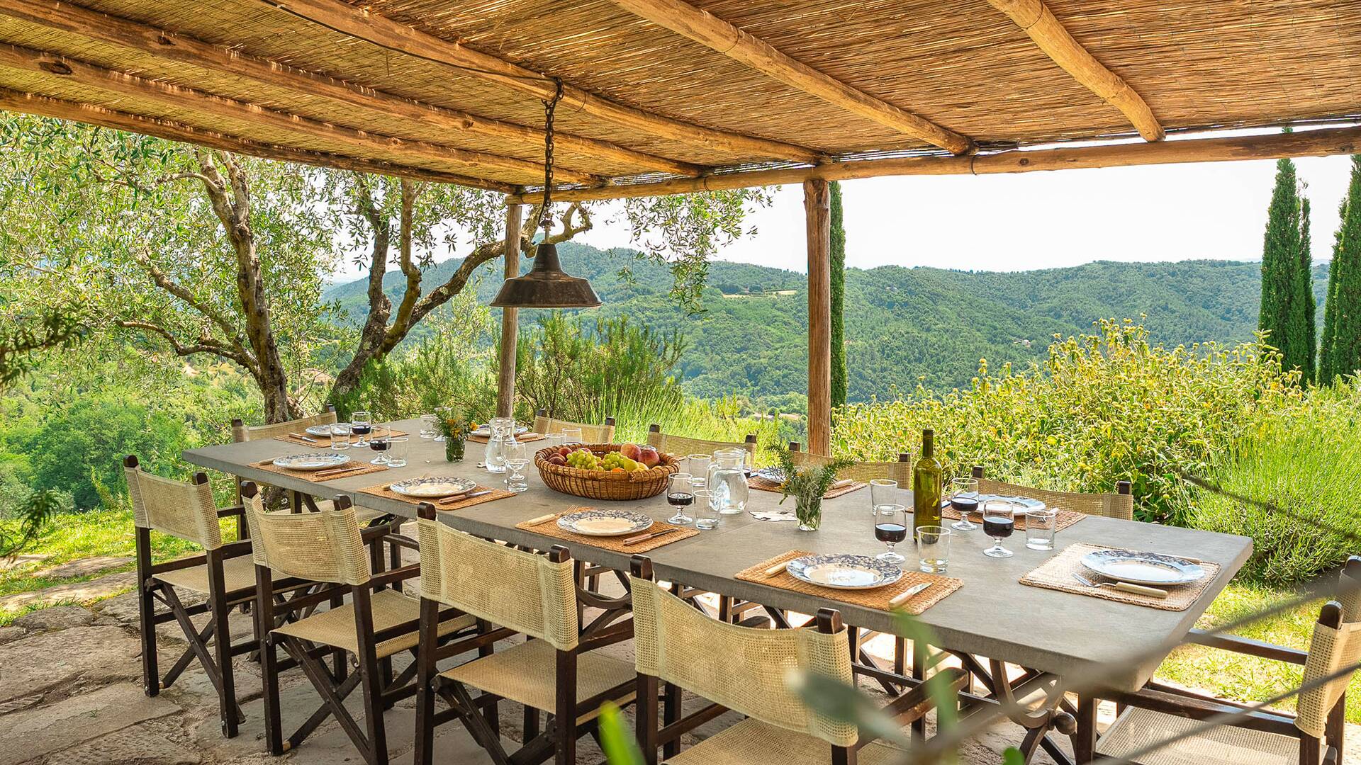 al fresco dining area with beautiful view 