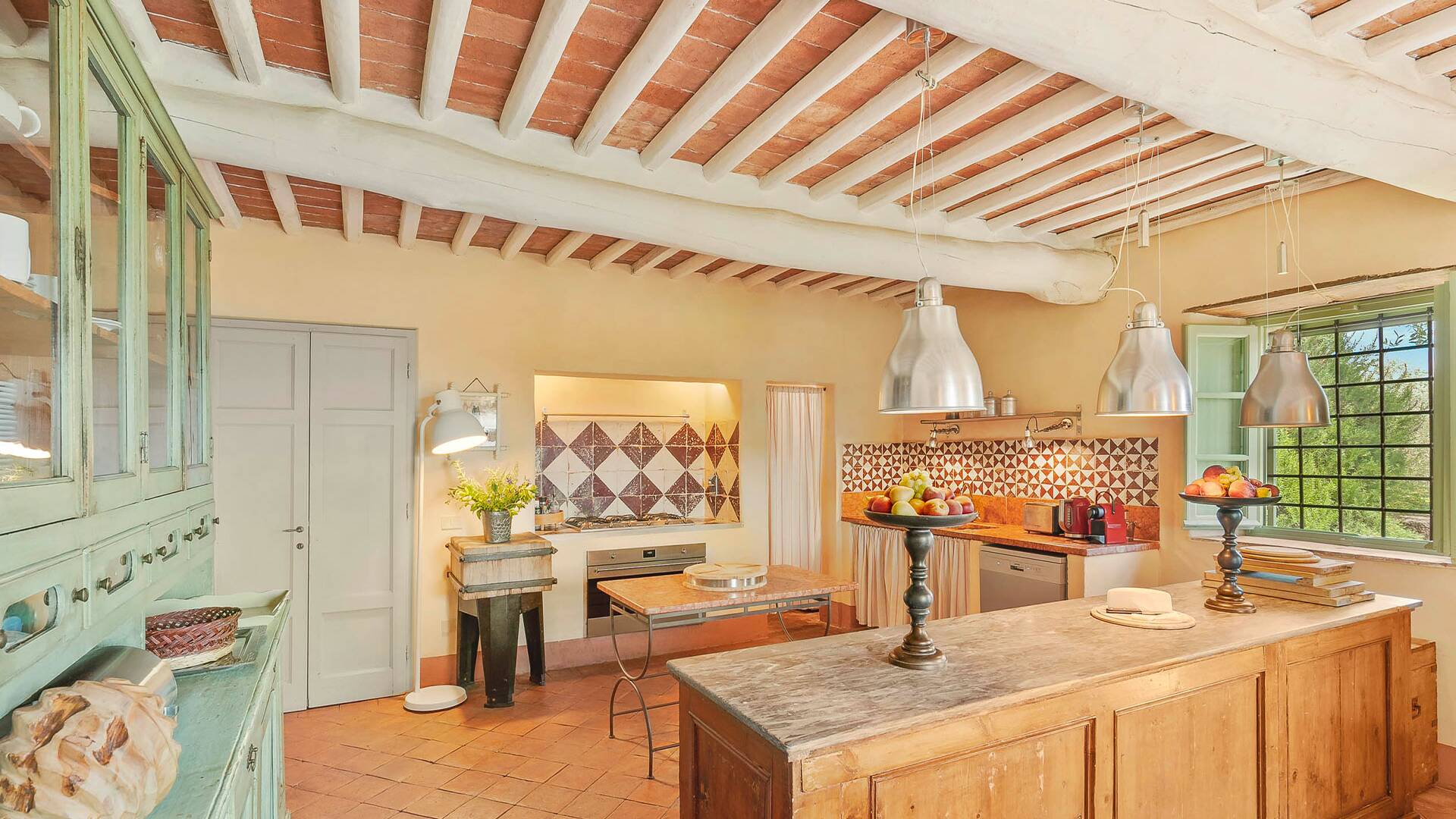 open space kitchen and dining room