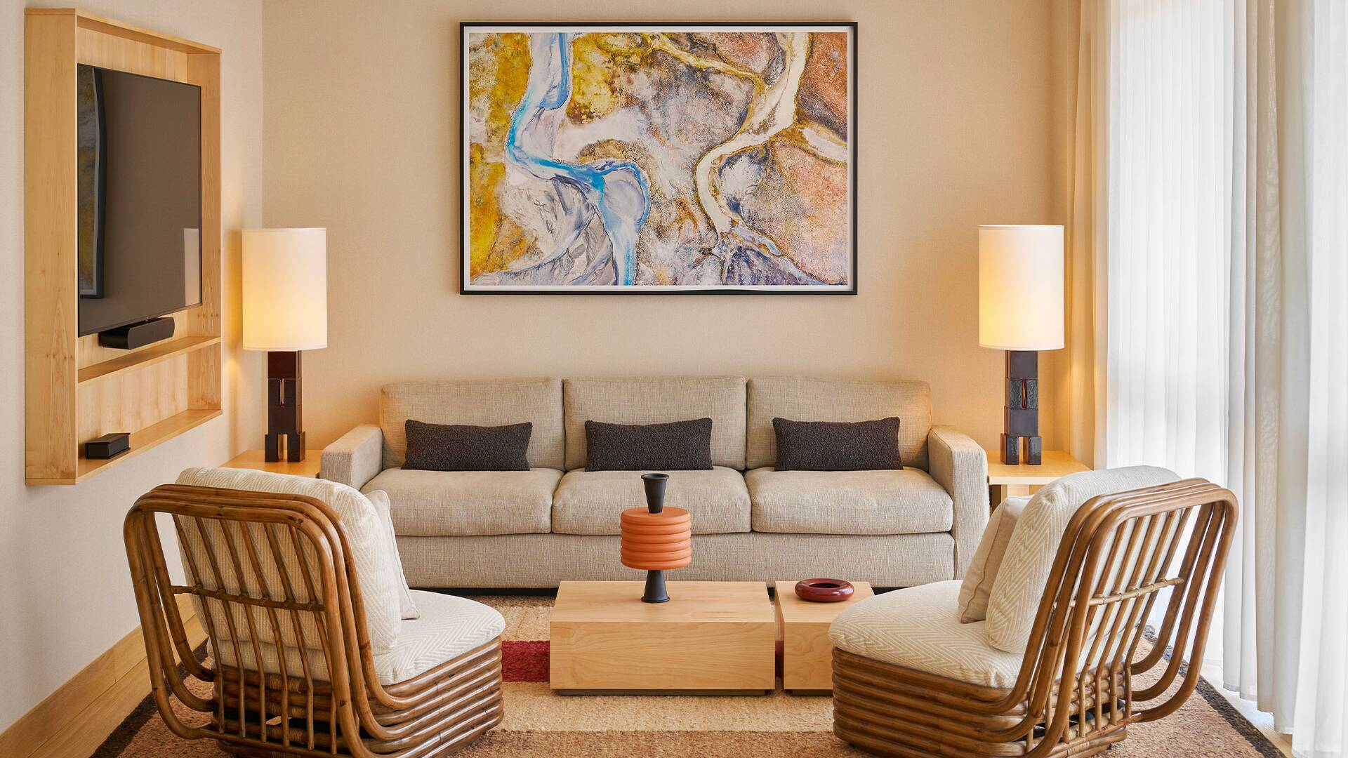 comfortable and elegant living area 