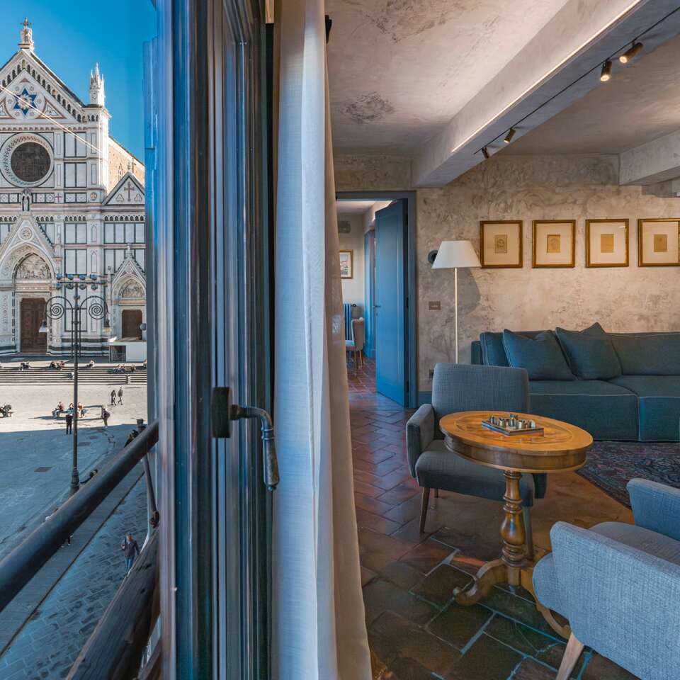 Refined interiors overlooking Santa Croce