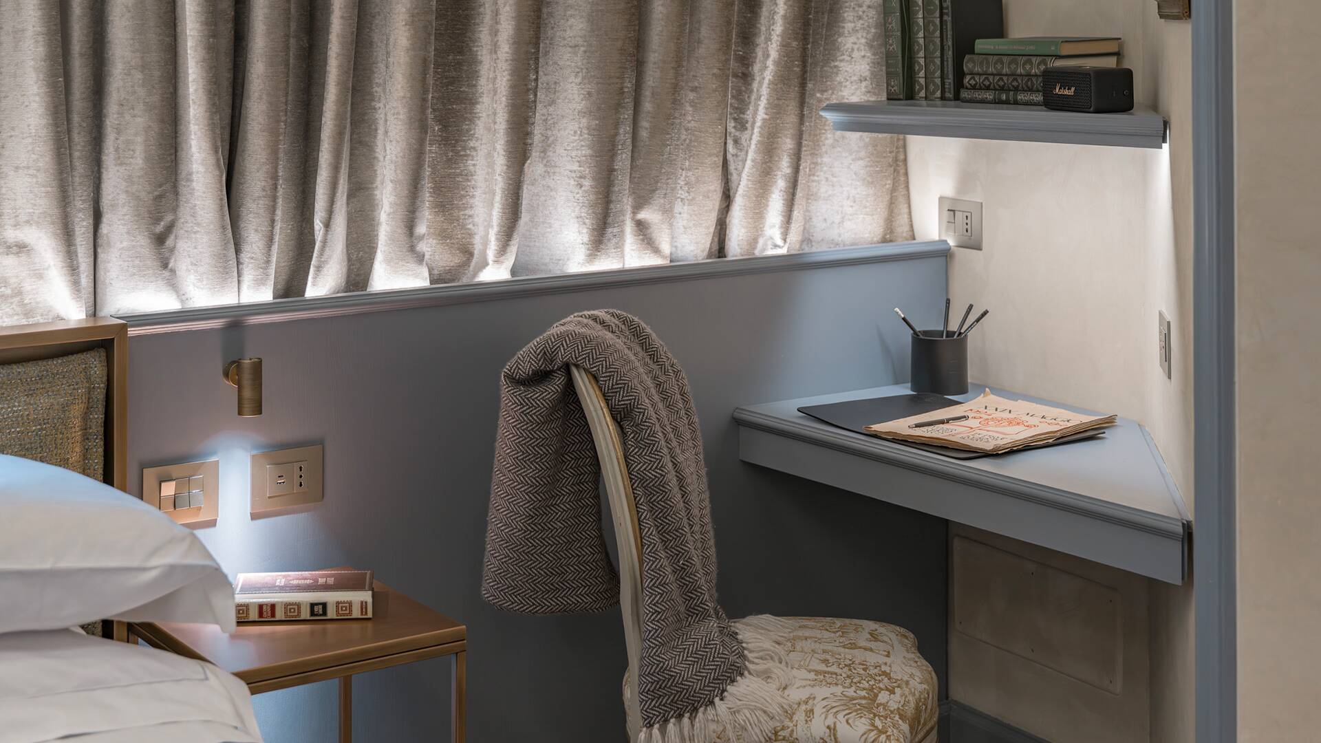 Quiet desk corner