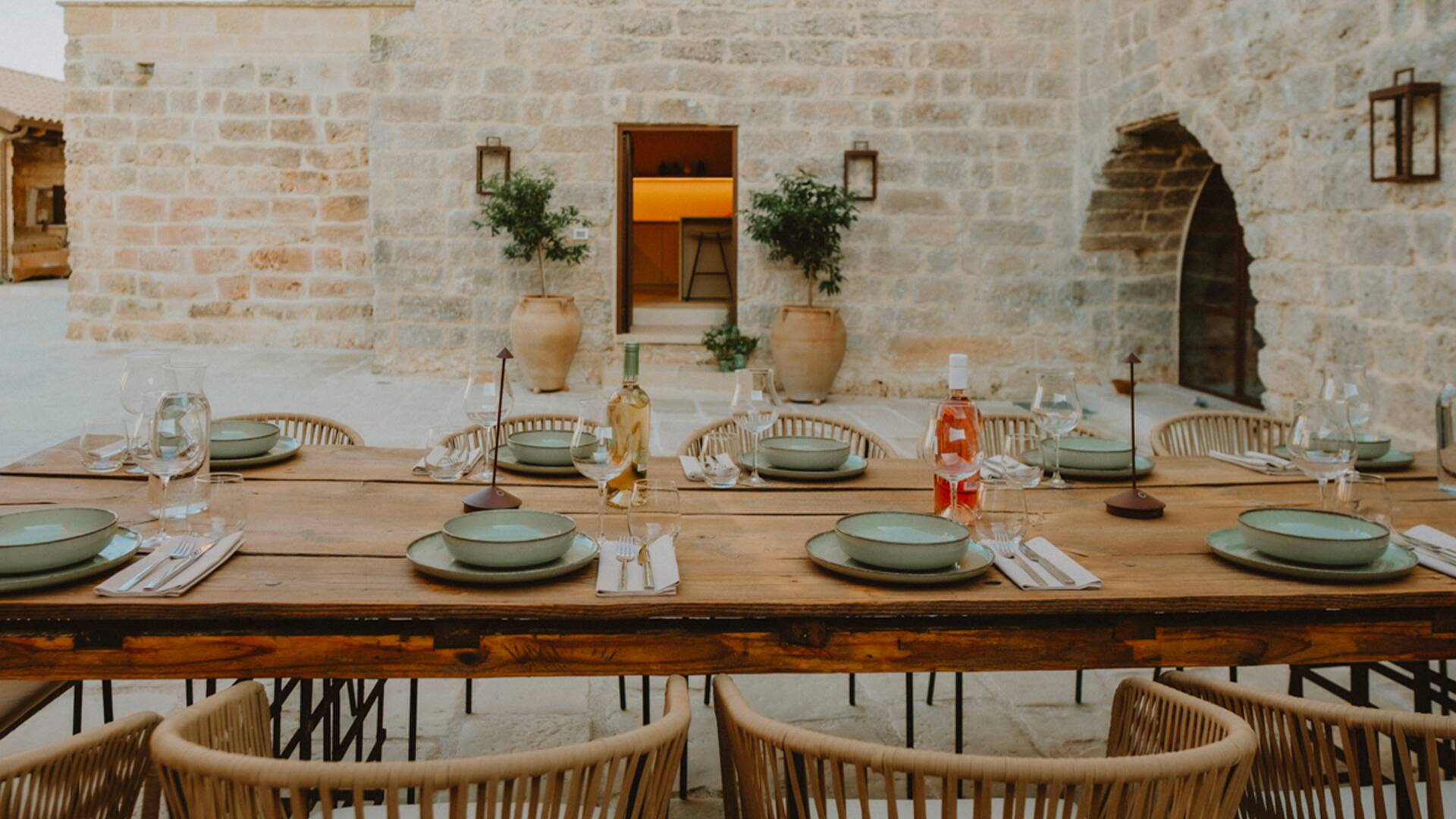 al fresco dining area