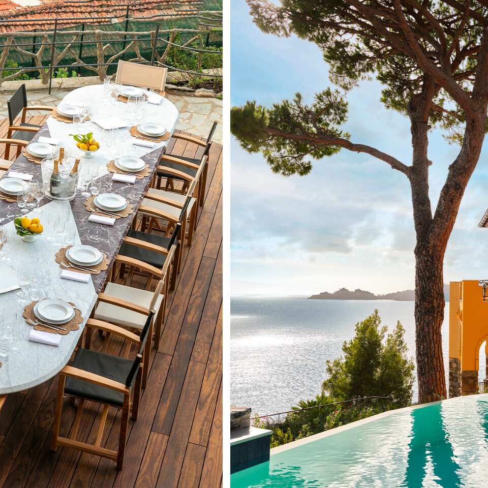luxury villa Arabesco for weekly rental near Portofino 