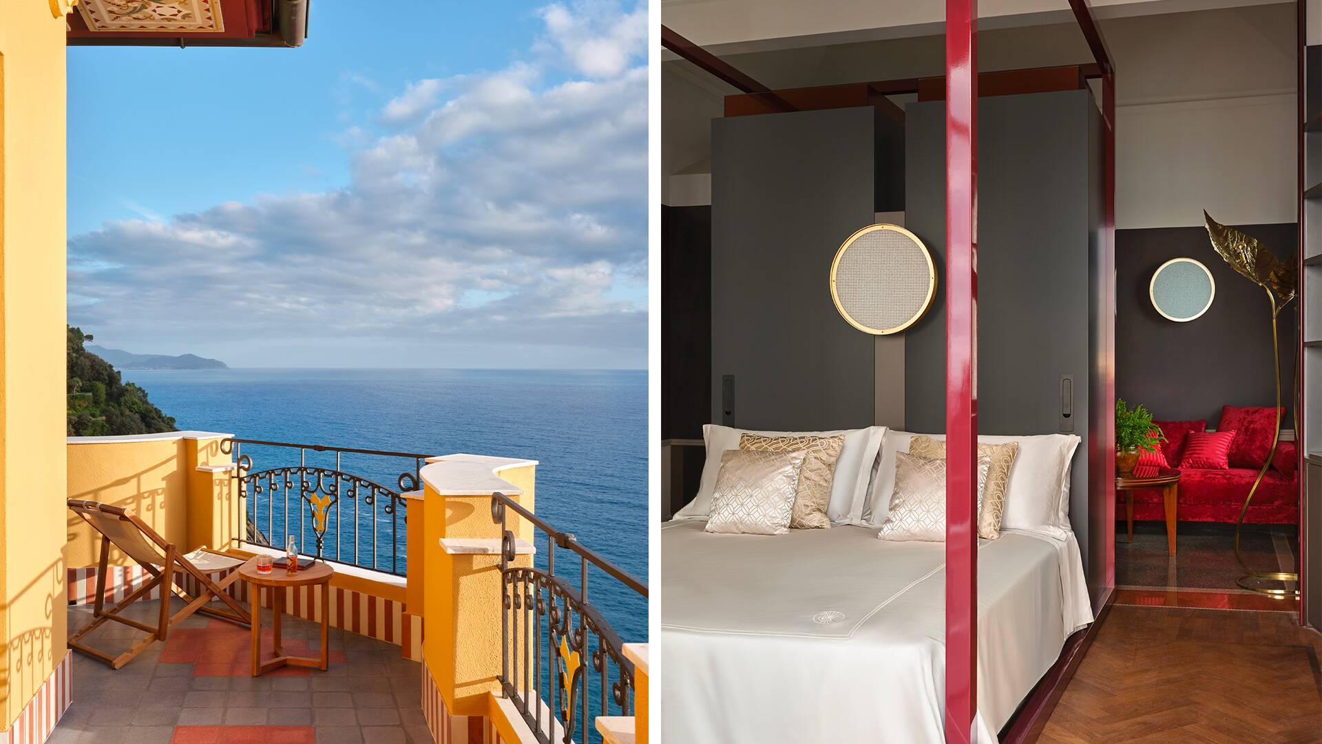 en suite double bedroom with balcony, first floor