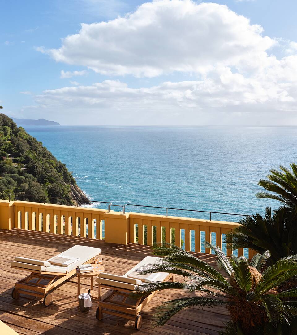 solarium overlooking the sea