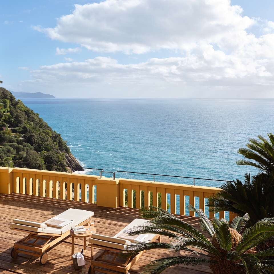 solarium overlooking the sea